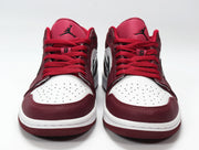 Air Jordan 1 Low Red and White Sneakers 553558-604