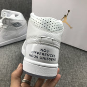 Air Jordan 1 Mid Unite Totale White Sneakers CI9100-100