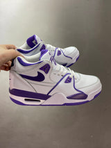 Nike Air Flight 89 White and Purple Sneakers 652-11