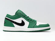 Jordan Air Jordan 1 Low White and Green Sneakers 553558-301