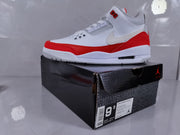 Jordan Air Jordan 3 Retro White Red Sneakers