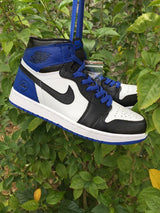 Jordan 1 High Sneakers in Black, White and Royal Blue