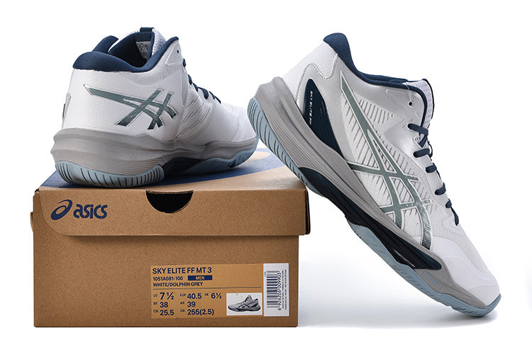 ASICS Sky Elite FF MT 3 Volleyball Shoes White Grey