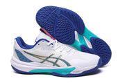 ASICS Gel-Resolution Tennis Shoes White Blue Turquoise