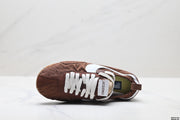 Nike Jacquemus Low-Profile Sneakers in Brown and White