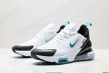Nike Air Max 270 White Black Teal Sneakers