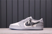 Jordan Dior x Air Jordan 1 Low Grey White Black CN8608-002