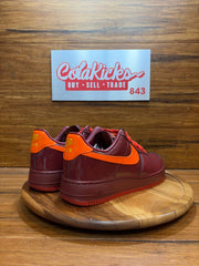 Nike Air Force 1 Low Patent Leather Dark Team Red Safety Orange