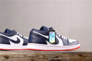 Air Jordan 1 Low Midnight Navy White 553558-481 Sneakers