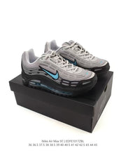 Nike Air Max 97 Grey and Black Sneakers EDE1017ZBL