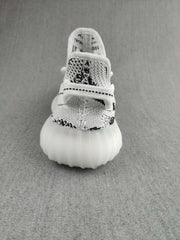 Yeezy 350 V2 Knit Sneakers in Black and White