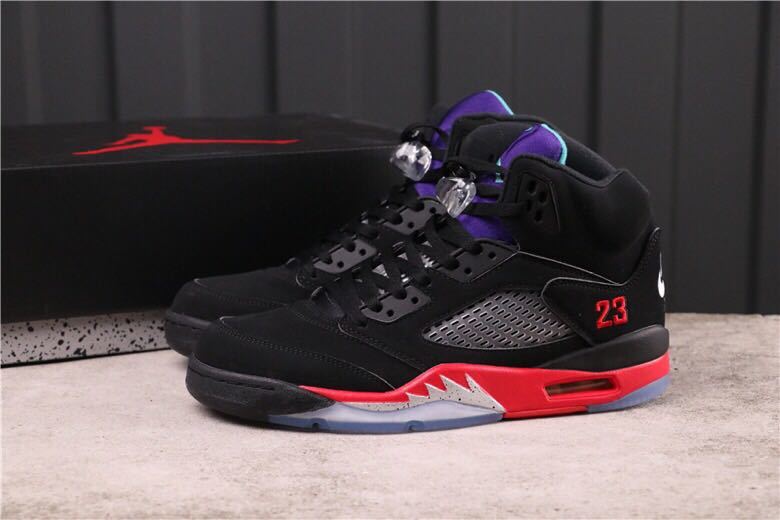 Jordan Air Jordan 5 Top 3 Sneakers Black Red Purple