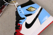 Air Jordan 1 Fearless High-Top Sneakers in Red, White and Blue