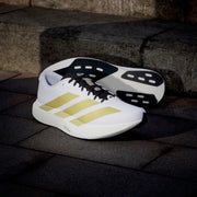 Men's Adidas Adizero Evo SL Woven - Cloud White/Matte Gold/Core Black