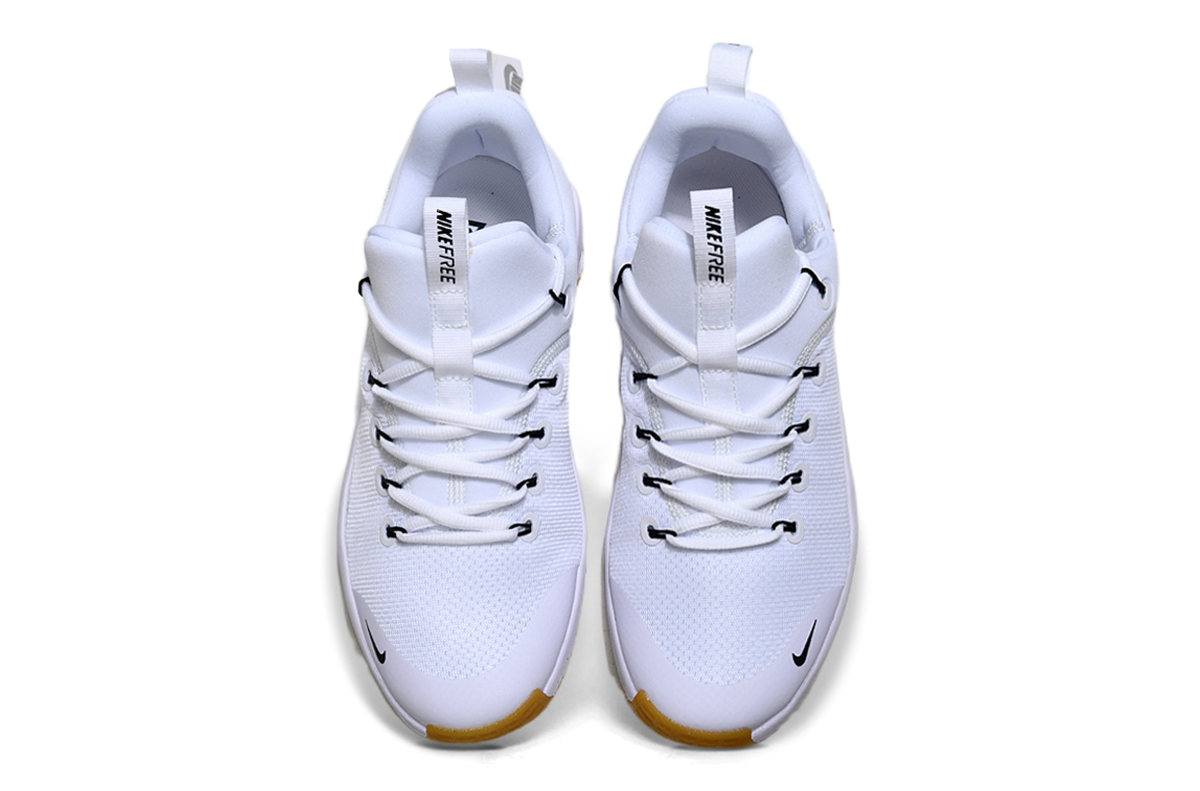 Nike Free White Sneakers with Gum Outsole