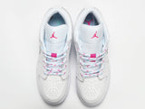 Jordan Air Jordan 1 Low White Pink Sneakers 554723-102