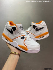 Nike Air Flight 89 White Orange Black Sneakers