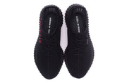 Yeezy 350 V2 Black Knit Low-Top Sneakers